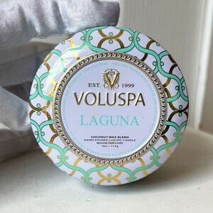 VOLUSPA Mini Tin Scented Candle LAGUNA Single Wick 4 oz/113g Unused